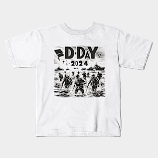 D Day 2024 Vintage Kids T-Shirt